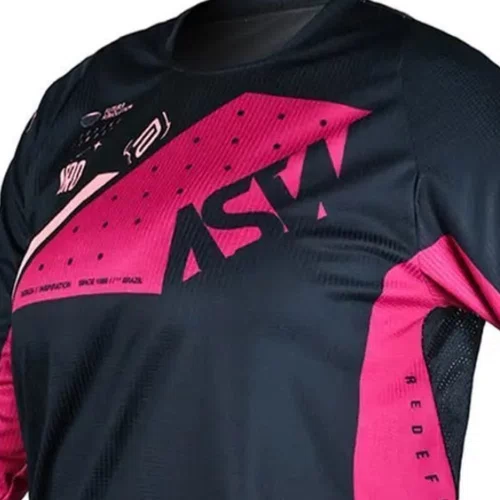 Camisa ASW  Image Karma Feminino Preto Vinho