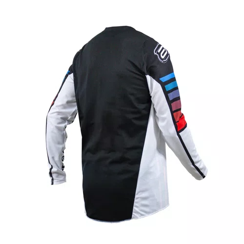 Camisa ASW Image Relay Preto Branco Roxo