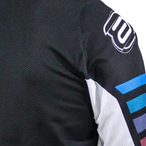 Camisa ASW Image Relay Preto Branco Roxo