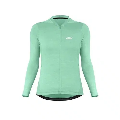 Camisa Bike Asw Essentials Feminina Verde Agua ML