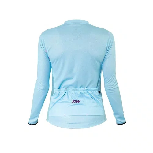 Camisa Bike Asw Versa Feminina ML Time Azul Original Premium