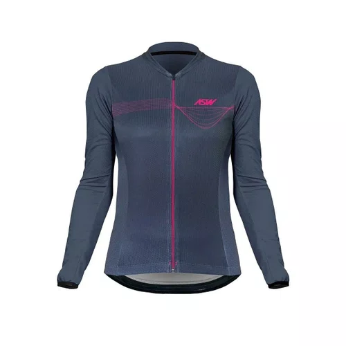 Camisa Bike Asw Versa Feminina ML Time Cinza