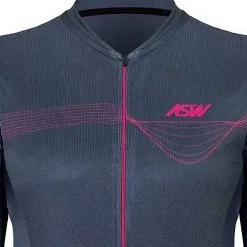 Camisa Bike Asw Versa Feminina ML Time Cinza