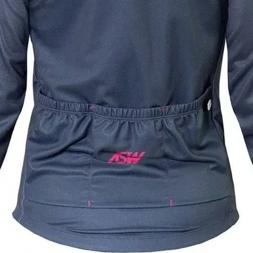 Camisa Bike Asw Versa Feminina ML Time Cinza