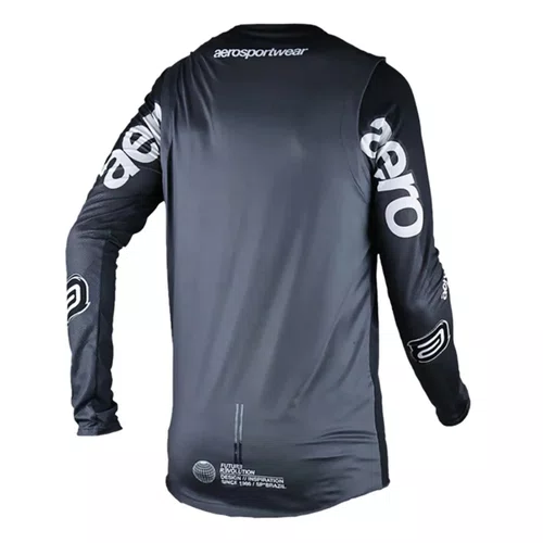 Camisa Motocross ASW Concept Iris Cinza