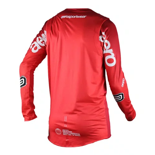 Camisa Motocross ASW Concept Iris Vermelho