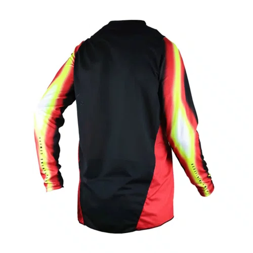 Camisa Motocross ASW Image Elysium Vermelho Preto Amarelo Fluo