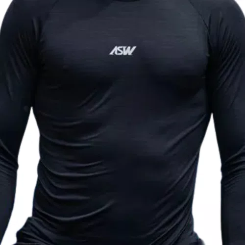 Camisa Segunda Pele ASW Cell 30 Preto