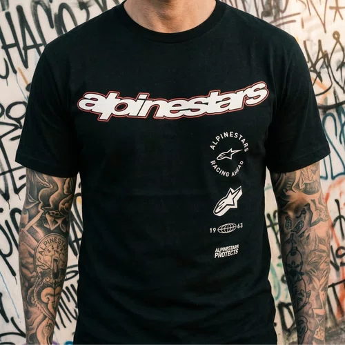Camiseta Alpinestars Abus Preta manga curta casual básica