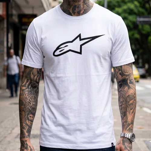 Camiseta Alpinestars Ageless 2.0 Branco Preto