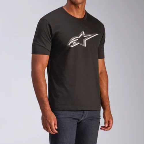Camiseta Alpinestars Ageless Shadow Preta Branca