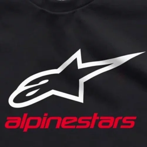 Camiseta Alpinestars Always 2.0 Preto Branco Vermelho Básica Confortável