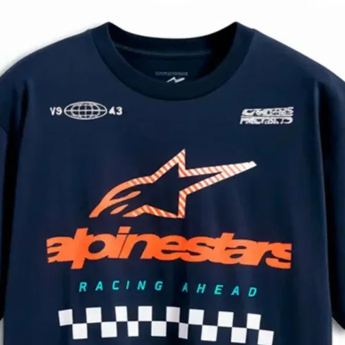 Camiseta Alpinestars Aplomb Oversized Azul manga curta casual