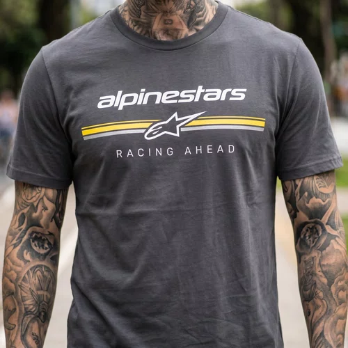 Camiseta Alpinestars Betteryet Cinza Casual Masculino Manga Curta