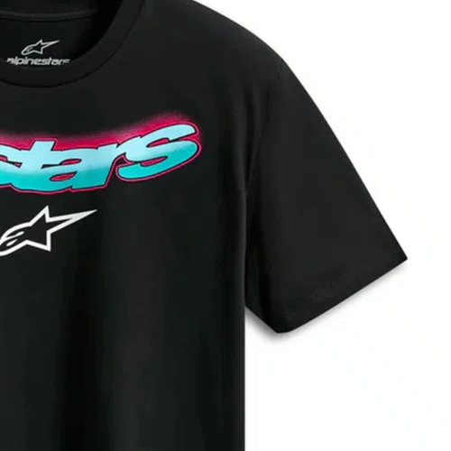 Camiseta Alpinestars Ellipsoid Preta manga curta casual básica