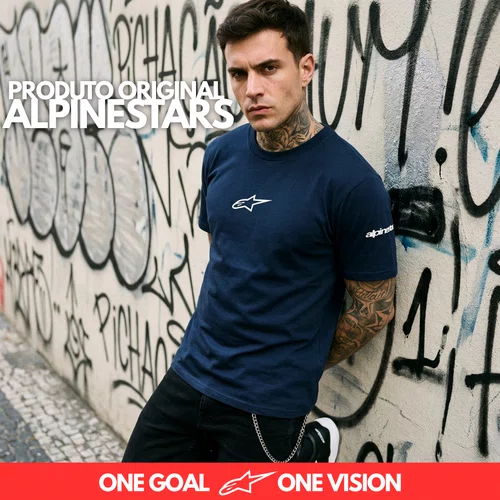 Camiseta Alpinestars Frontal Azul