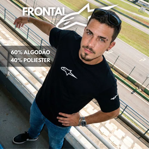 Camiseta Alpinestars Frontal Preta