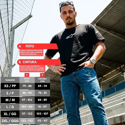 Camiseta Alpinestars Frontal Preta