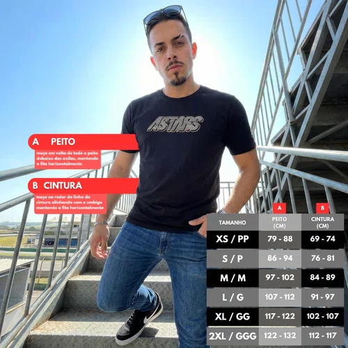 Camiseta Alpinestars Lanes Preta