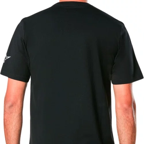 Camiseta Alpinestars Linear Wordmark 2.0 Preto Branco Original