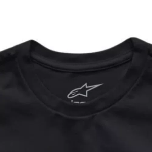 Camiseta Alpinestars Linear Wordmark 2.0 Preto Branco Original
