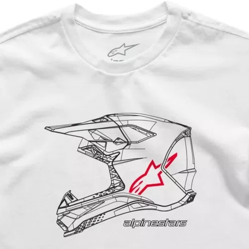 Camiseta Alpinestars Mx Helmet Branco