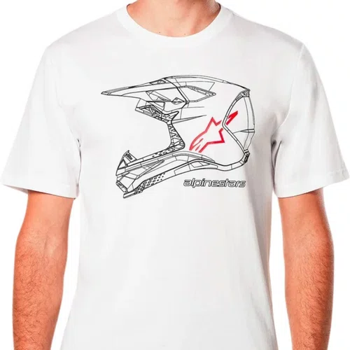 Camiseta Alpinestars Mx Helmet Branco