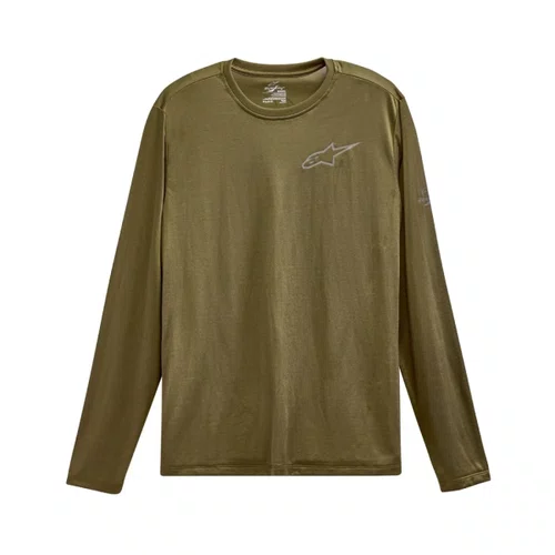 Camiseta Alpinestars Pursue Performance Manga Longa Verde
