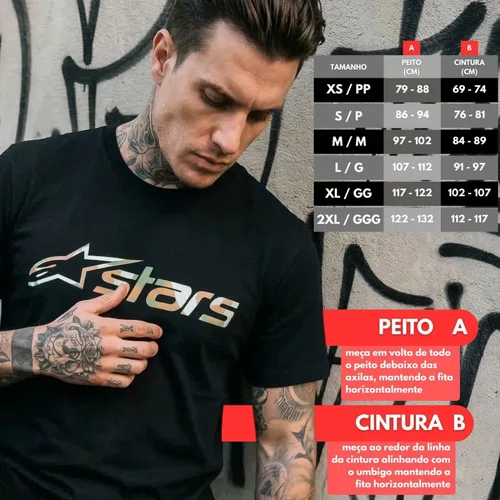 Camiseta Alpinestars Verdure Camo Preta