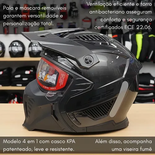 Capacete Aberto Dual LS2 OF606 Drifter Jeans Titanium