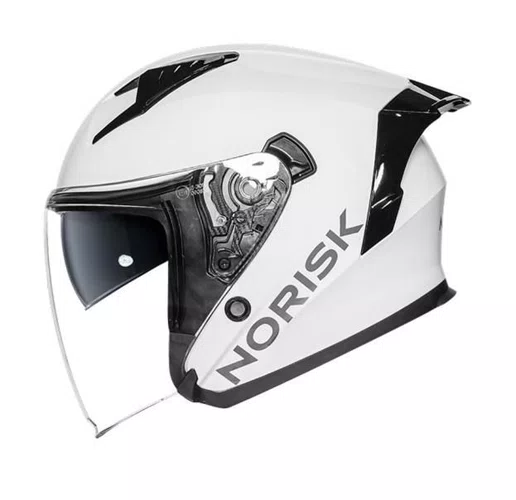 Capacete Aberto Norisk Downtown 2 Monocolor Branco
