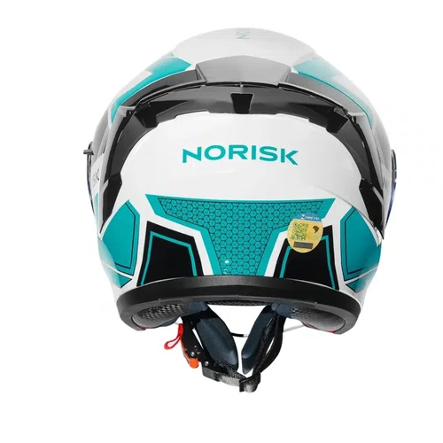 Capacete Aberto Norisk Downtown 2 Provenza Branco Azul
