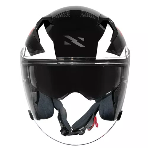 Capacete Aberto Norisk Downtown 2 Provenza Preto Vermelho