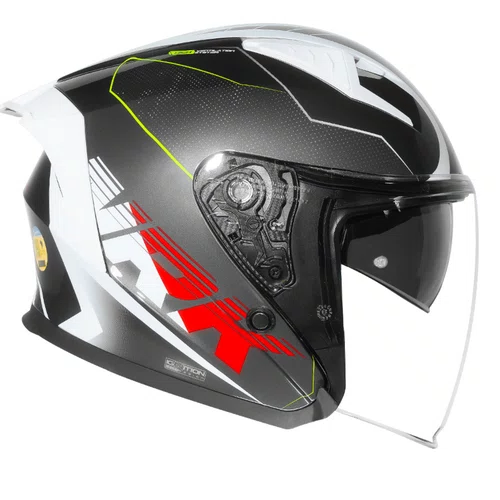 Capacete Aberto Norisk Downtown 2 Stage Titanium Branco
