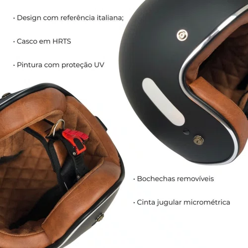 Capacete Aberto Origine Primo Solid Matt Com Duas Palas