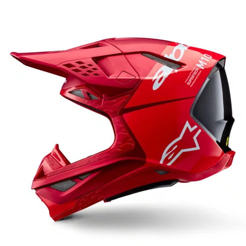 Capacete Alpinestars SM10 Flood Vermelho Fosco Brilho