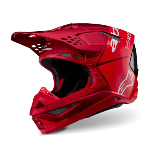 Capacete Alpinestars SM10 Flood Vermelho Fosco Brilho