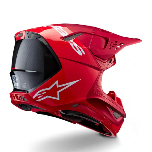 Capacete Alpinestars SM10 Flood Vermelho Fosco Brilho