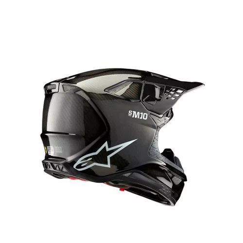 Capacete Alpinestars SM10 Solid Preto Gloss Carbon