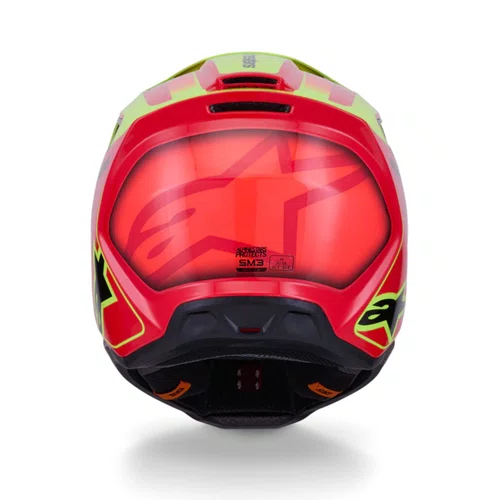 Capacete Alpinestars SM3 Fray Vermelho Amarelo Preto