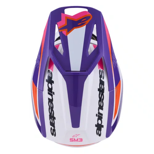 Capacete Alpinestars SM3 Heat Branco Roxo Rosa