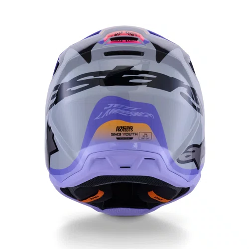 Capacete Alpinestars SM3 Jettson Cinza Roxo Preto