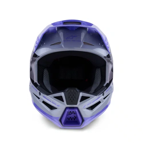 Capacete Alpinestars SM3 Jettson Cinza Roxo Preto