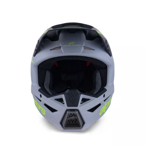 Capacete Alpinestars SM3 Radium Cinza Preto Amarelo