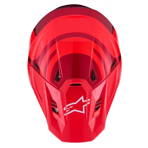 Capacete Motocross Off Road Alpinestars SM7 Core Vermelho