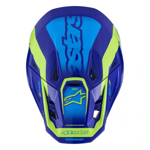 Capacete Alpinestars SM7 Deed Azul Amarelo