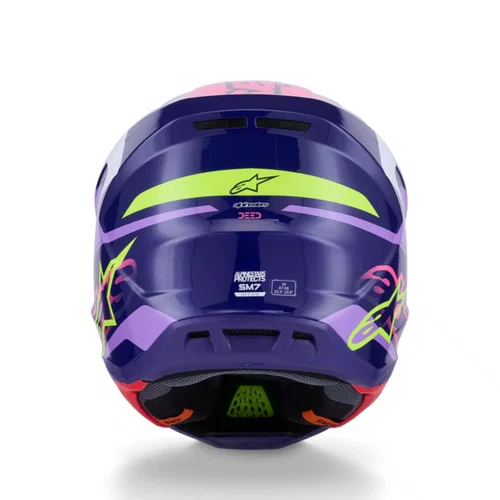 Capacete Alpinestars SM7 Deed Roxo Rosa