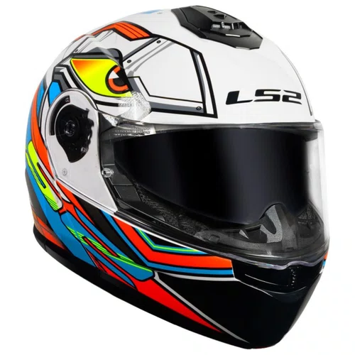 Capacete Articulado LS2 FF908 Strobe 2 Xdron Neon Laranja