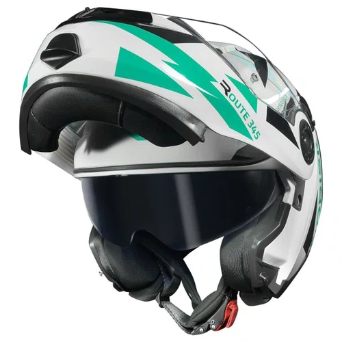 Capacete Articulado Norisk FF345 Route Reflex Branco Titânio