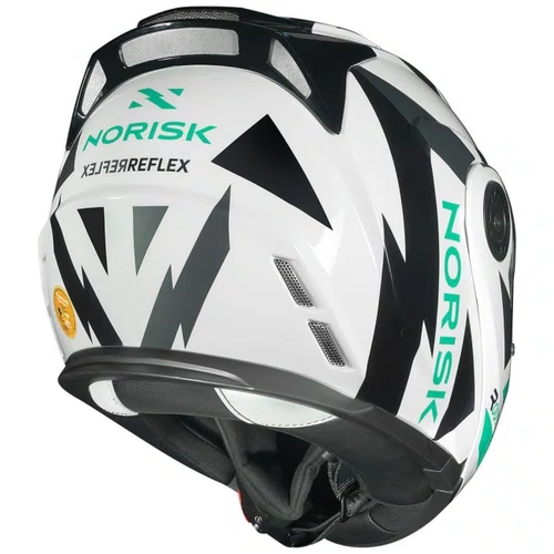 Capacete Articulado Norisk FF345 Route Reflex Branco Titânio